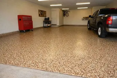 Flake epoxy garage floor San Antonio TX