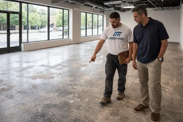 Decorative concrete consultation and slab assessment in San Antonio