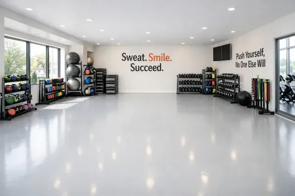 Commercial epoxy floor auto shop San Antonio Texas