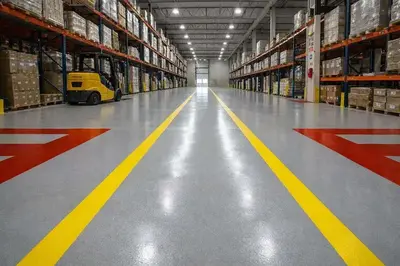 Industrial epoxy floor warehouse San Antonio Texas