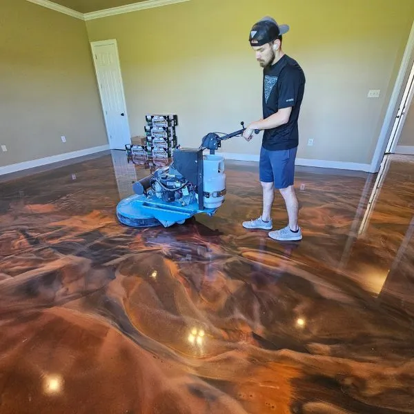 Metallic flooring system San Antonio