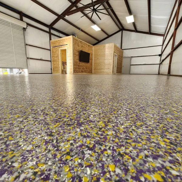 Home interior epoxy floor San Antonio