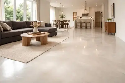 Residential metallic epoxy floor San Antonio Texas