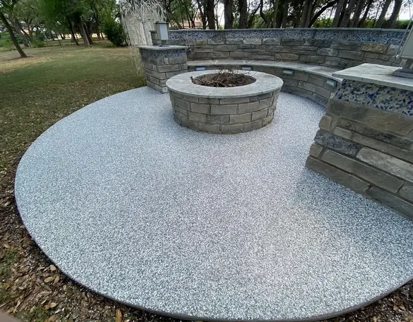 Flake epoxy patio San Antonio